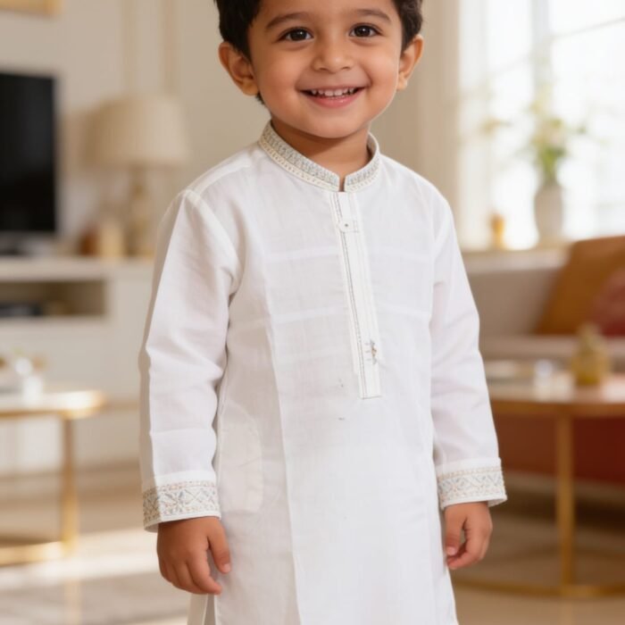 WHITE KURTA PAJAMA