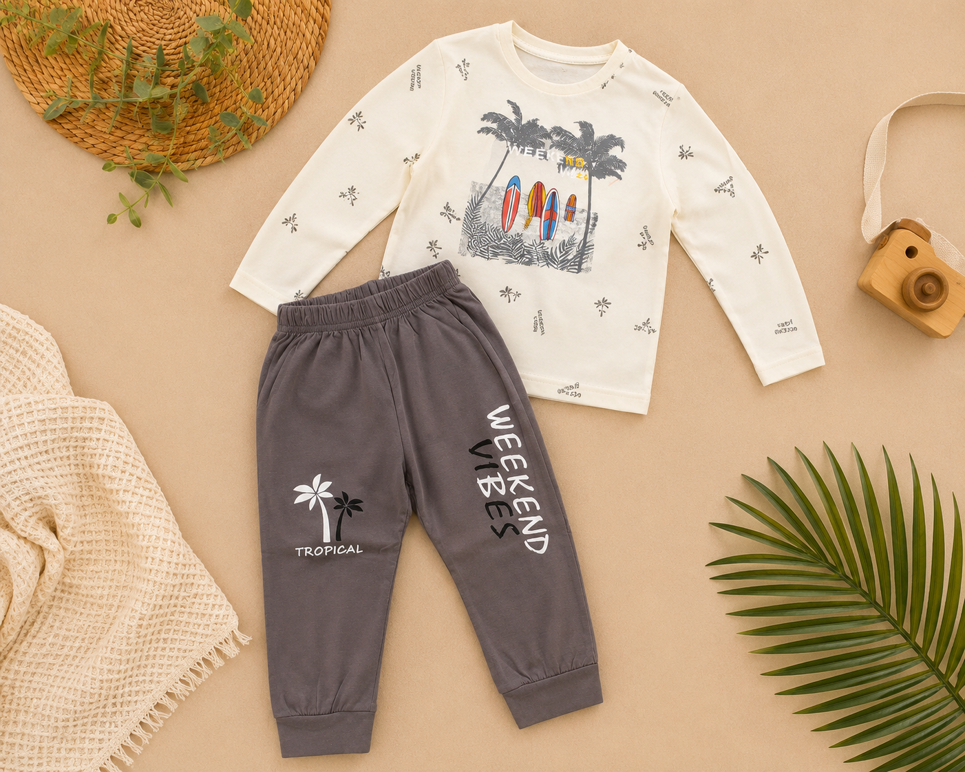 Weekend Vibes Kids 2-Piece Outfit - Image 3