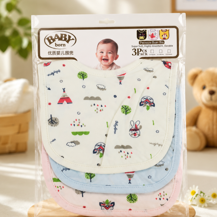Baby Born Premium Baby Bibs – Pack of 3