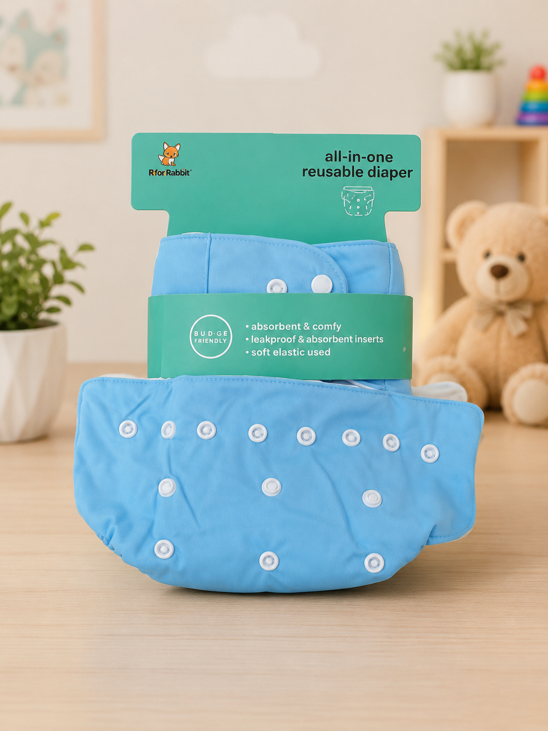 Reusable All-in-One Cloth Diaper
