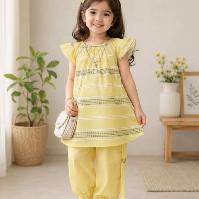 Girls Summer Tunic & Cargo Pant