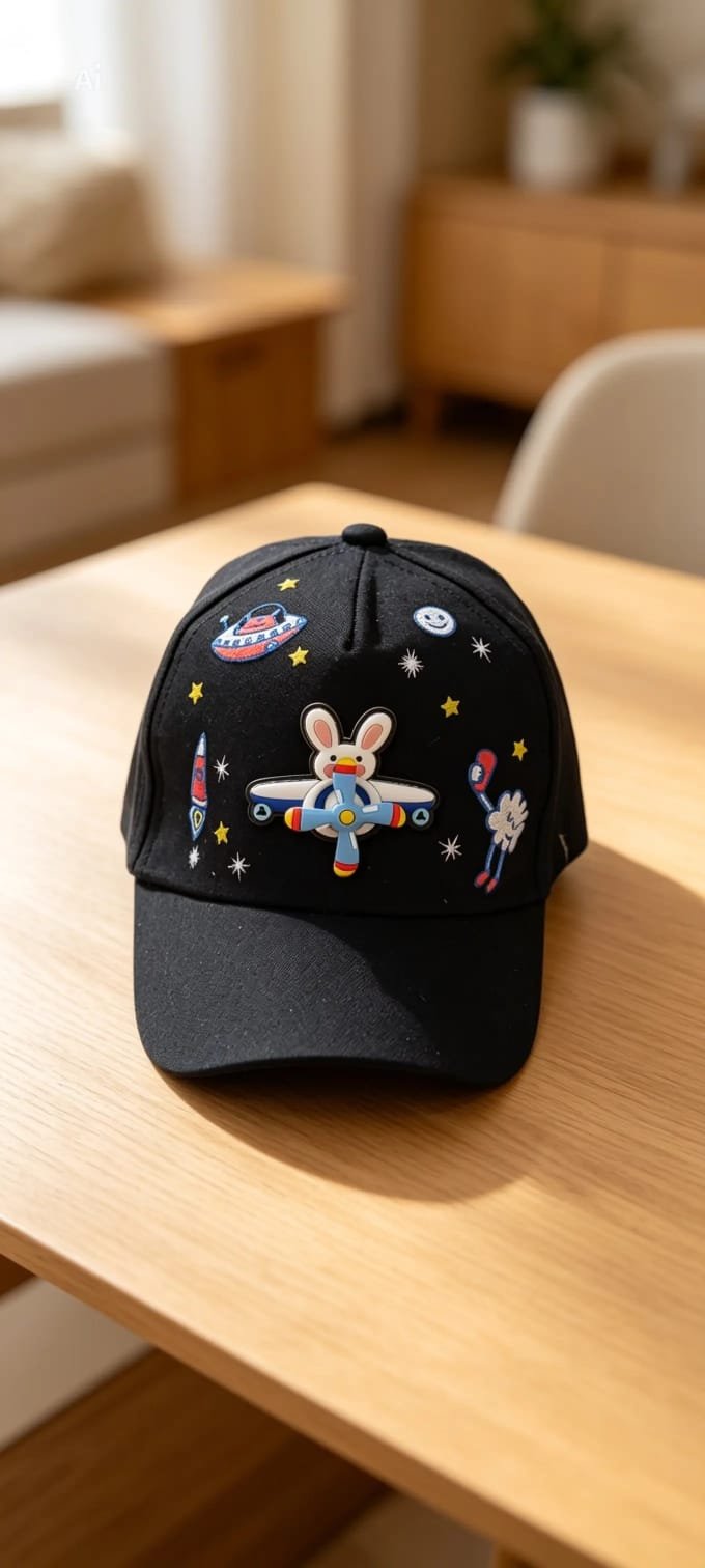 Kids Cartoon Printed Baseball Cap - Image 4