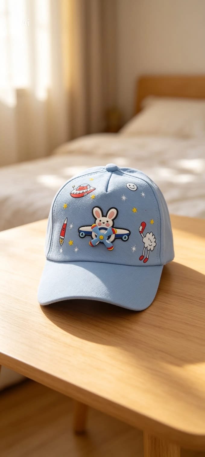 Kids Cartoon Printed Baseball Cap - Image 7
