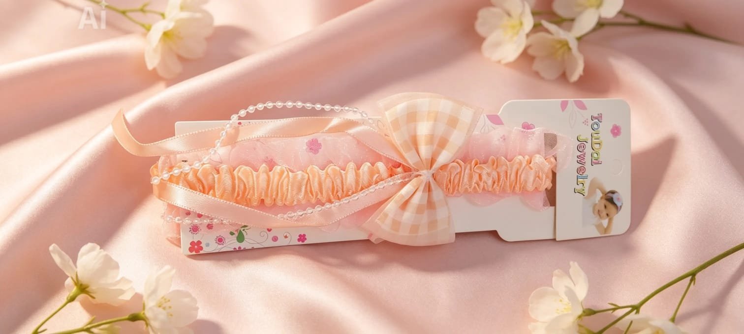 Girls' Premium Ribbon Hair Bow - Image 6
