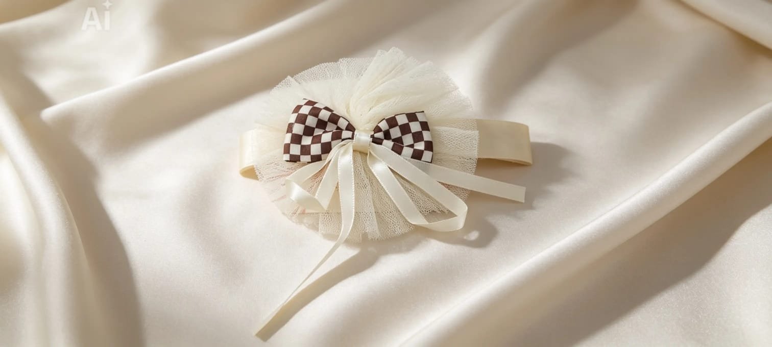 Girls' Premium Ribbon Hair Bow - Image 8