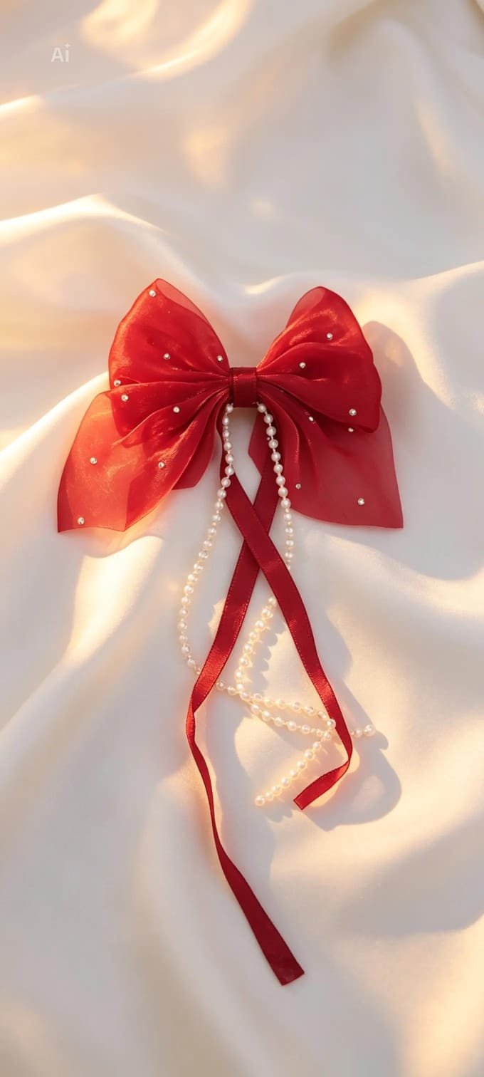 Girls' Premium Ribbon Hair Bow - Image 9