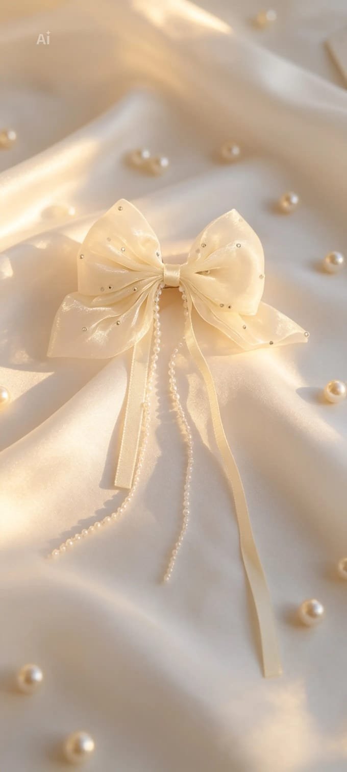 Girls' Premium Ribbon Hair Bow - Image 10
