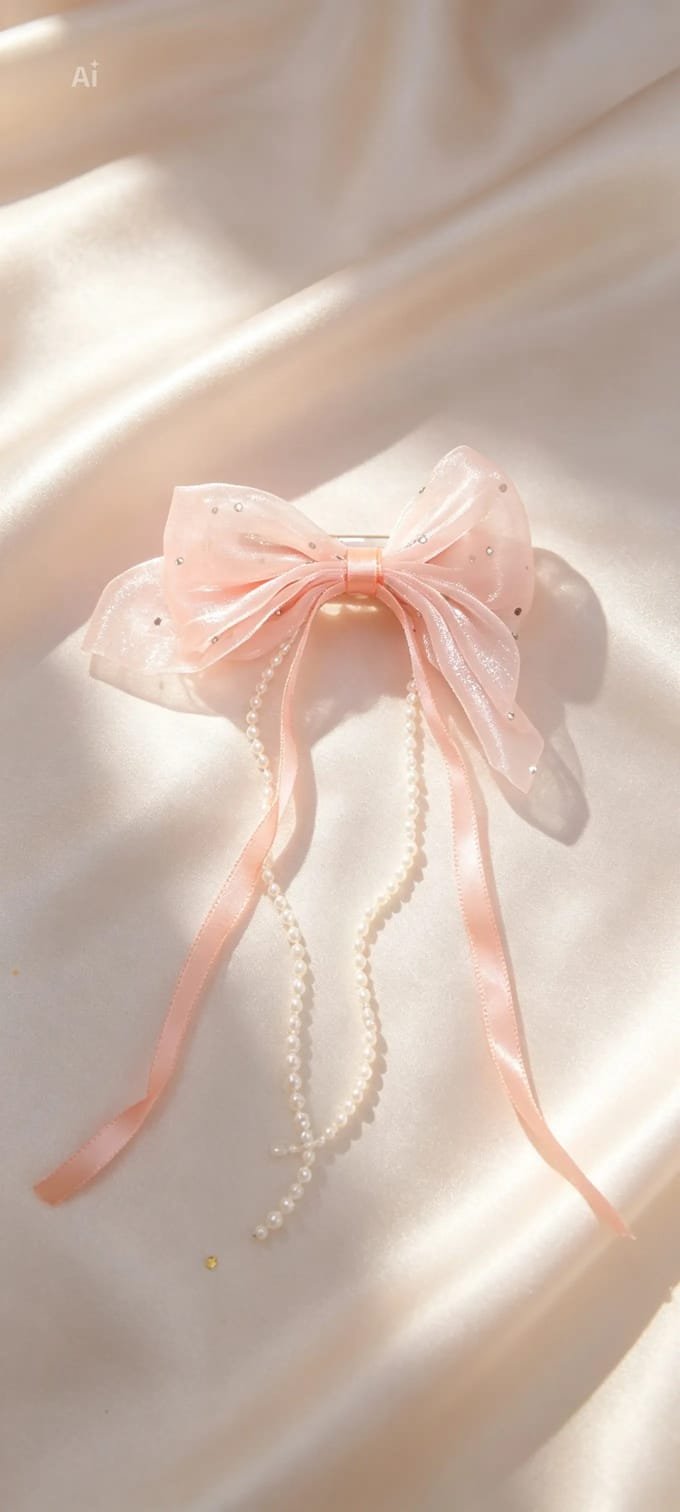 Girls' Premium Ribbon Hair Bow - Image 2
