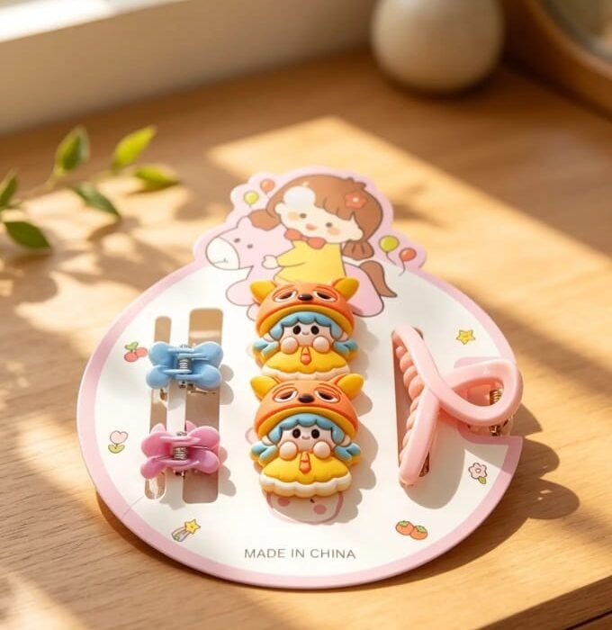 Cute Cartoon Hair Accessories Set