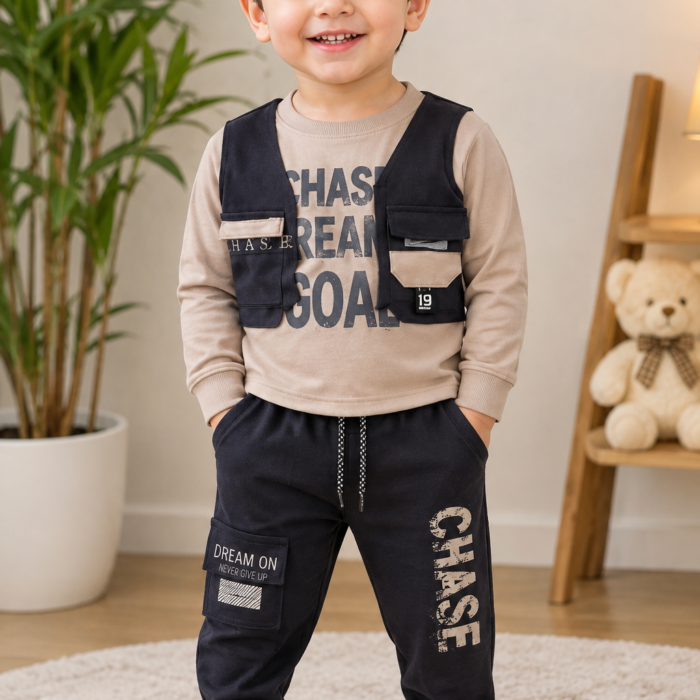 Boys’ Casual 2-Piece Tracksuit Set